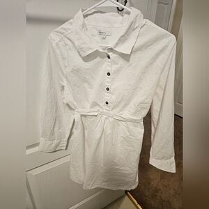 GAP White Maternity Blouse